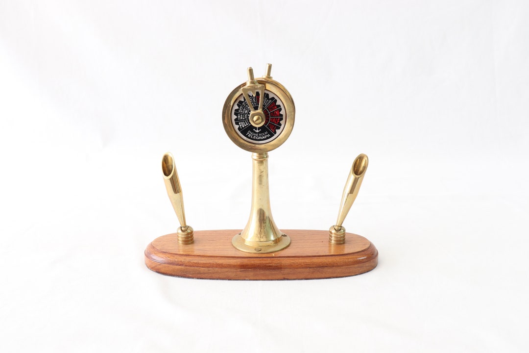 Nautical Pen Holder, Ships Telegraph, Engine Order Telegraph, Double