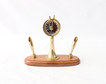 Nautical Pen Holder, Ships Telegraph, Engine Order Telegraph, Double Pen Holder, Nautical Desk Accessories, Nautical Gift for Men, Desk Gift