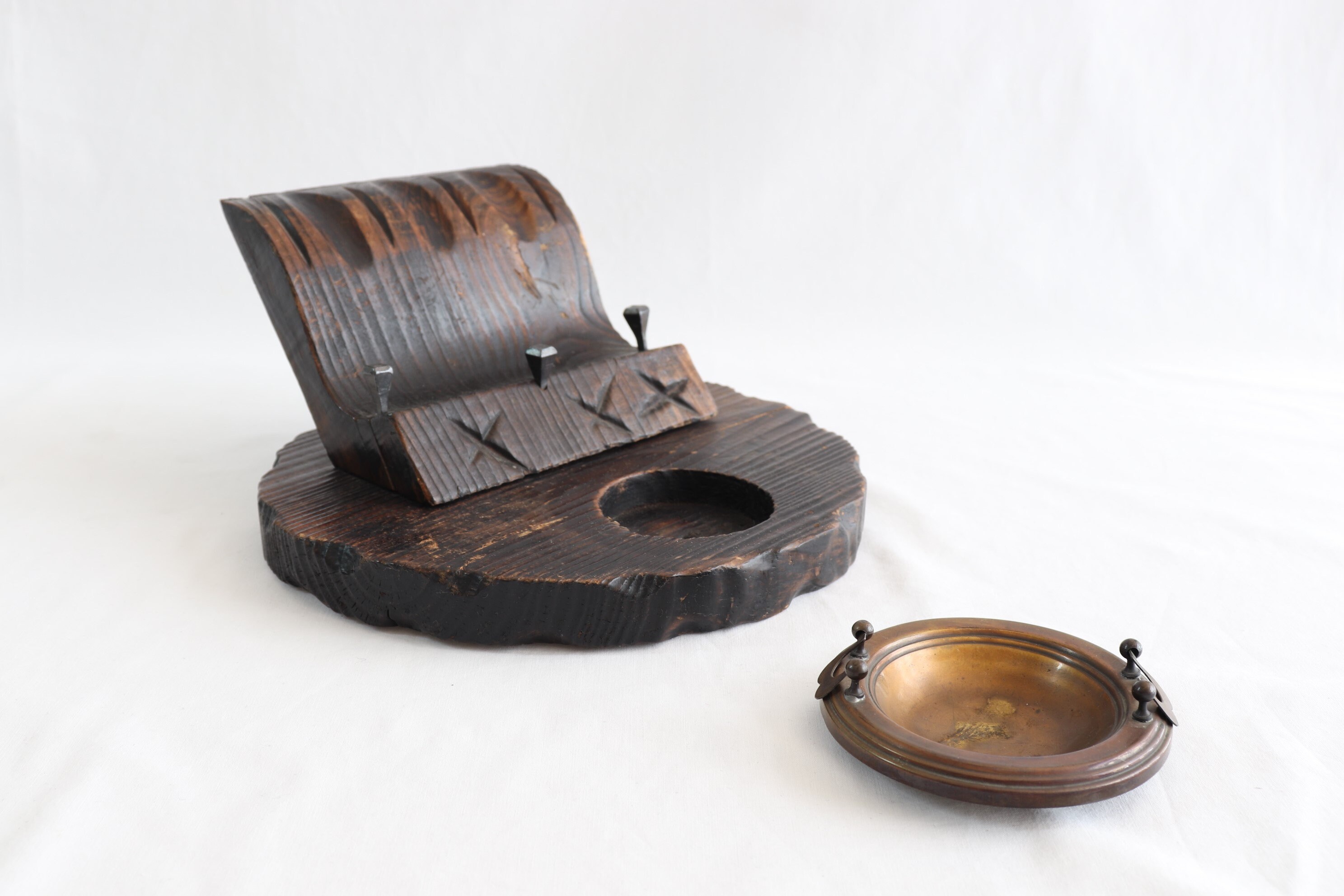 Wooden Pipe Holder with Ashtray Tobacco Pipe Holder Wooden Etsy