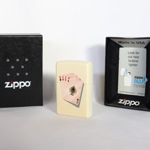 Accendino Zippo Four of a Kind Aces, Zippo Barrett Smythe, Accendino Zippo Poker, Accendino Zippo Aces, Zippo Carte da gioco, Zippo da collezione