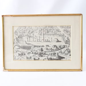 Impression du Péloponnèse 1930, estampe vintage, impression lithographie, impression de carte de la Grèce, impression vintage, impression ancienne, impression encadrée, cadeaux grecs