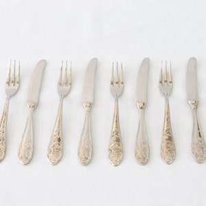 Antique Silverware Set, Antique Cutlery Set, Antique Tableware Set, Japan Tableware, Silver Cutlery Set, Silver Tableware, Wedding Gifts