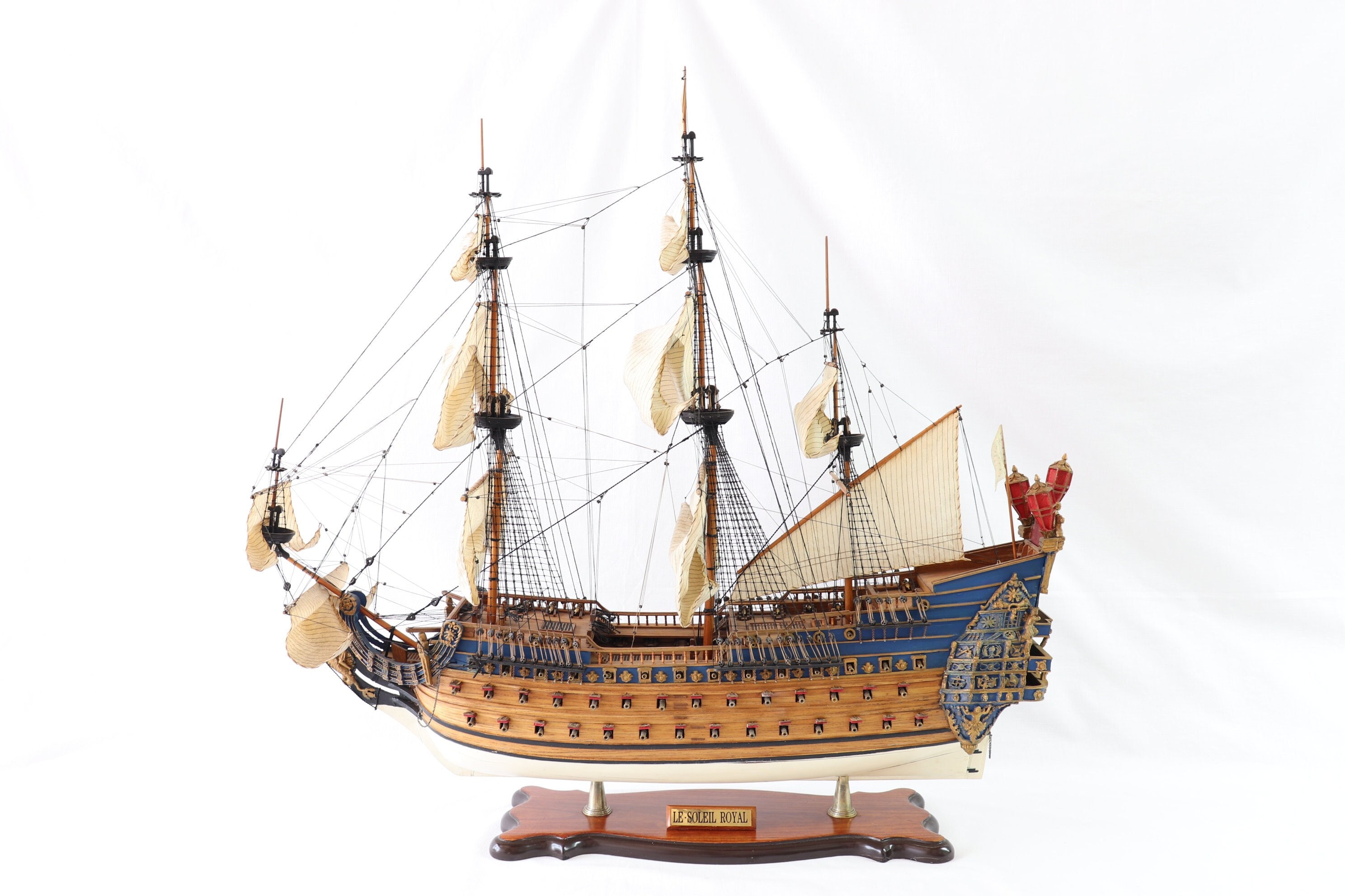 Soleil Royal Ship Model, Wooden Ship Model, Handmade Ship Model, Galleon Ship, Battleship Model, Antique Ship, Nautical Decor, Gifts for Him