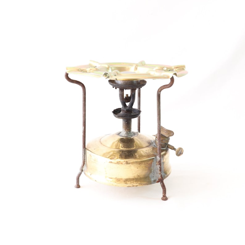 Antique Primus Stove, Kerosene Primus, Brass Stove, Kerosene Stove, Alcohol Stove, Food Warmer, Camping Stove, Portable Stove, Kitchen Decor imagen 4