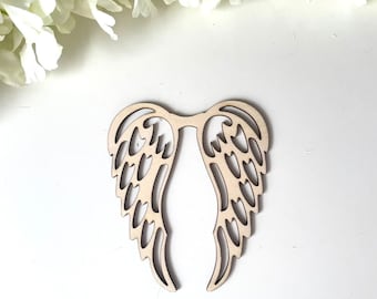 Big wooden wings for a macrame angel