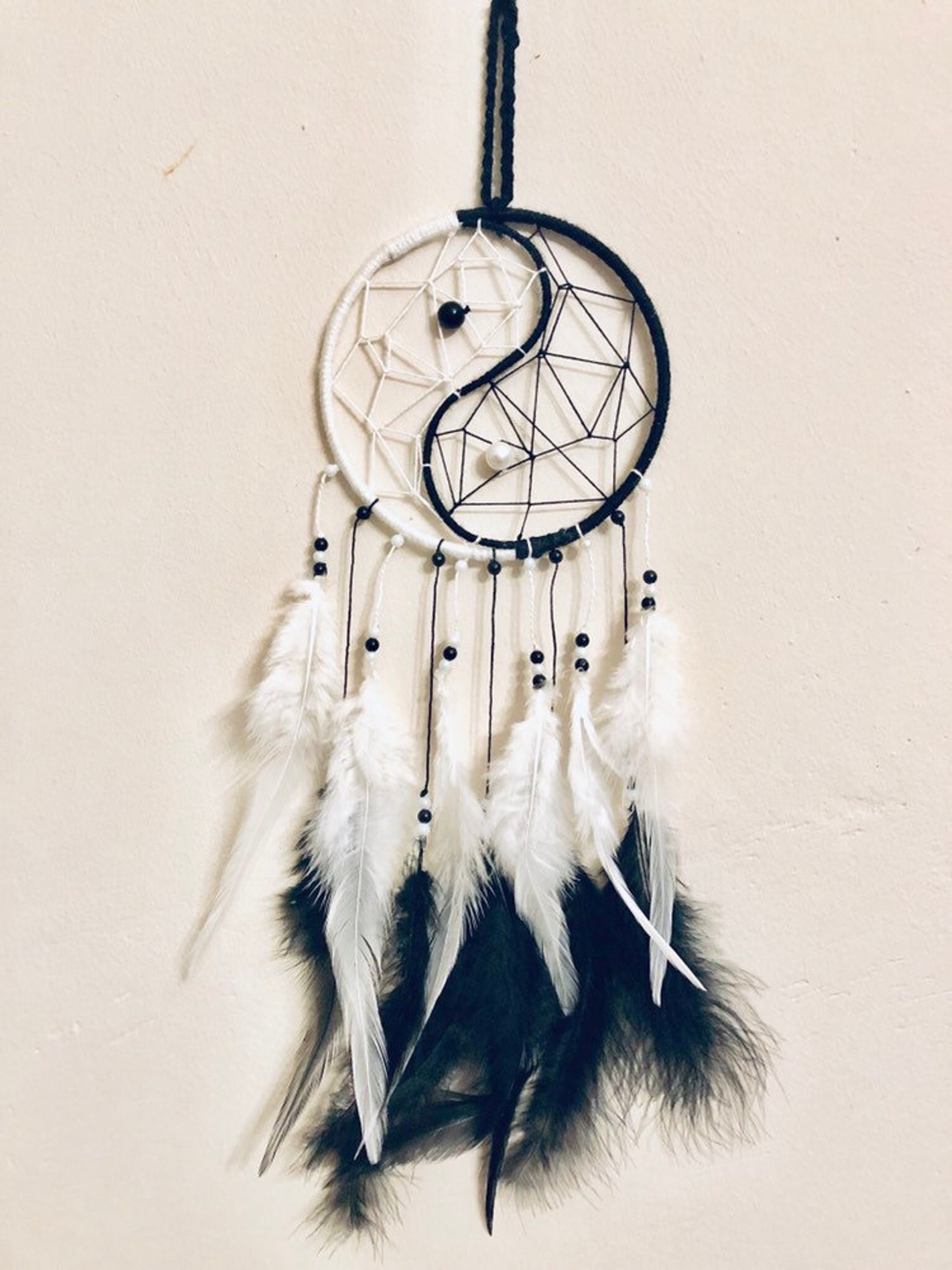 Yin Yang Dreams catcher Dream catcher wall hanging Etsy