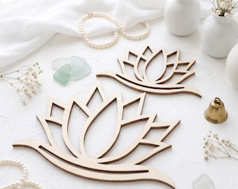 Holz Makramee Rahmen Lotus Blume, Boho Makramee Rahmen, Lotus Webrahmen, Makramee Rohlinge, Wandbehang Boho Rahmen für Makramee, Lotus Decor