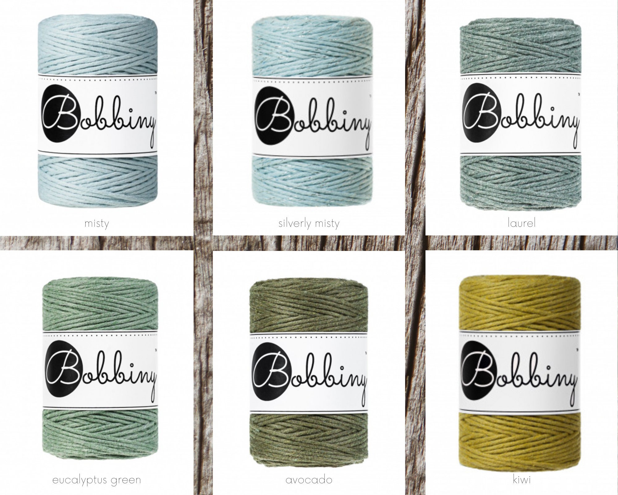 Bobbiny XXL 5mm Single Ply Macrame Cord (Avocado)