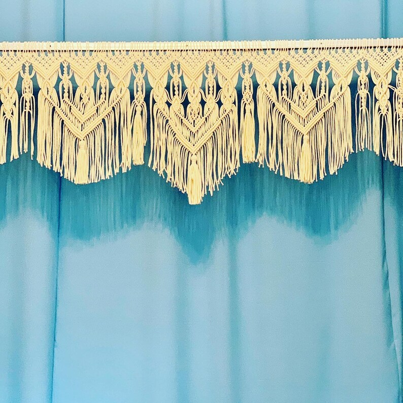 Macrame Curtain on the Window curtain Macrame Large Etsy