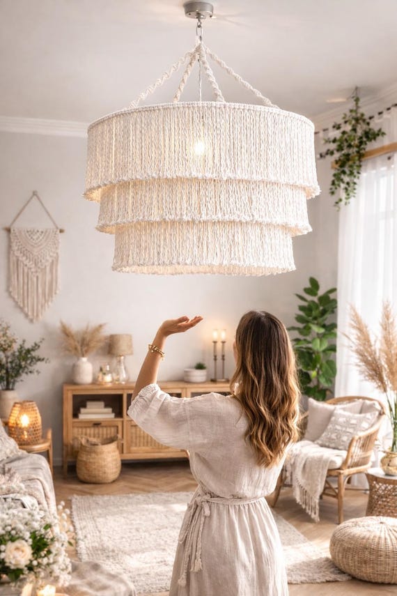 Lampenschirm Gestell Doppelring – 25 Cm, Weißer Eisenrahmen, DIY Für Hängelampen & Kronleuchter, Lampenzubehör Für Steh- & Deckenlampen Kronleuchter Lampenschirm Ring