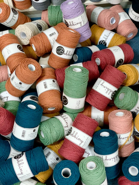 10 metres 3 mm Cotton cord, Triple twisted Macrame cord, Twisted 100% cotton macrame rope , macrame tarn, decor craft DIY cord,