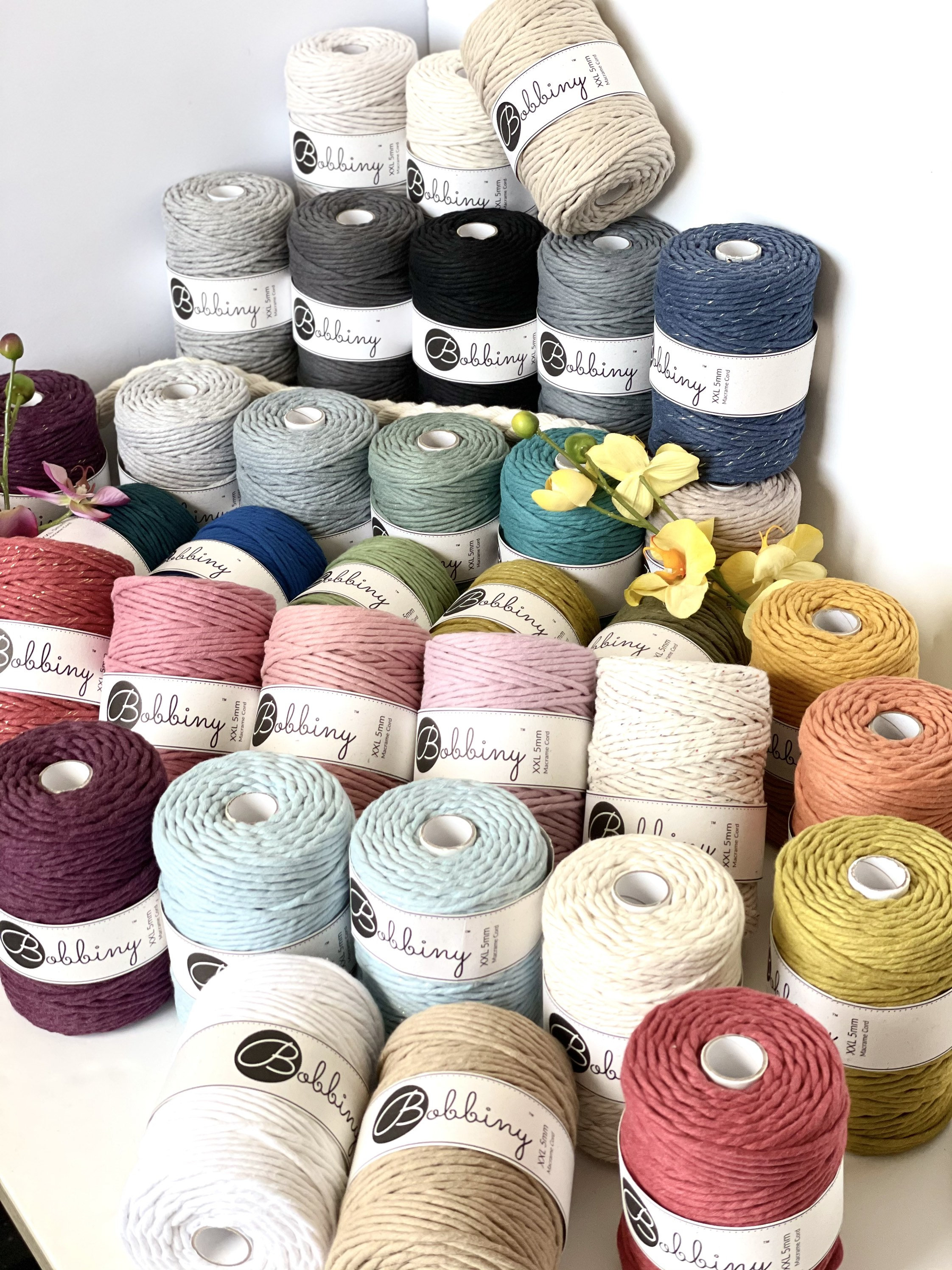 100 metres Cotton cord, twisted Macrame cord, 5 mm Twisted 100% cotton macrame rope , macrame tarn, decor craft DIY cord,