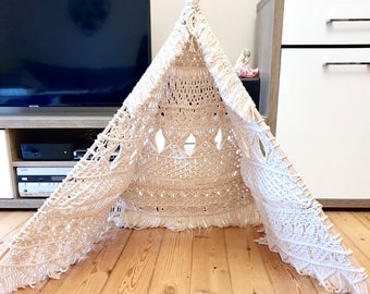 Tipi, Macrame Teepee, Macrame decor, Wigwam, Tipi , The Indi Teepee