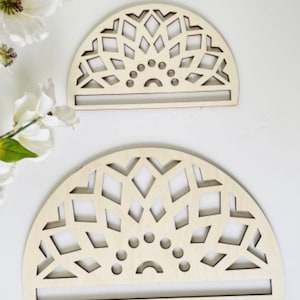 Wooden Macrame Frame napkin pattern, Boho Macrame Frame, Lotus Weaving Frame, Macrame Blanks, Wall Hanging Boho Frame for Macrame,
