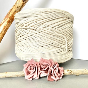 800 m 3 MM Natura Cord cotton, macrame, yarg macrame, macrame rope, Multi Color, 864 yards chunky yarn,