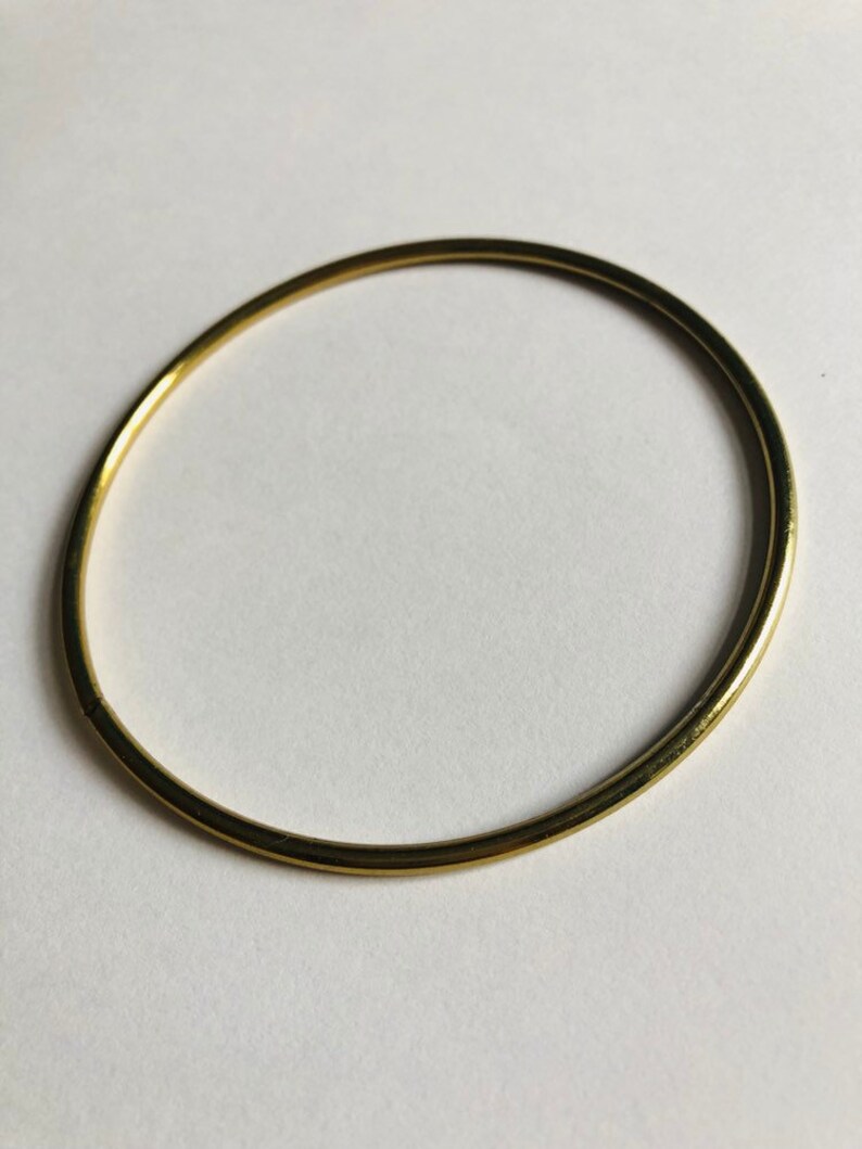 Dreamcatcher hoop gold 6 cm dream catcher brass plated ring macrame metal hoop at 2,3 inch