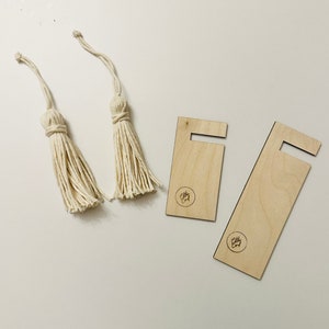 Wooden Template for taschies / Macrame Tassel