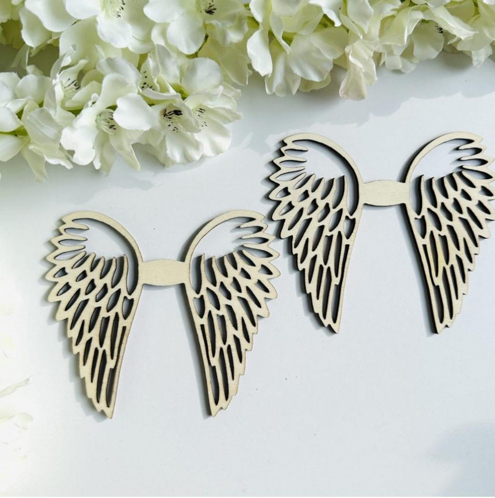 Macrame Angel Wings Base – Wooden Craft Blank – 11.5 Cm or 6 Cm – DIY ...