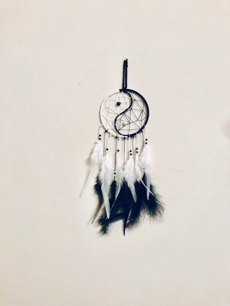 Yin Yang Dreams Catcher Dream Catcher Wall Hanging Etsy