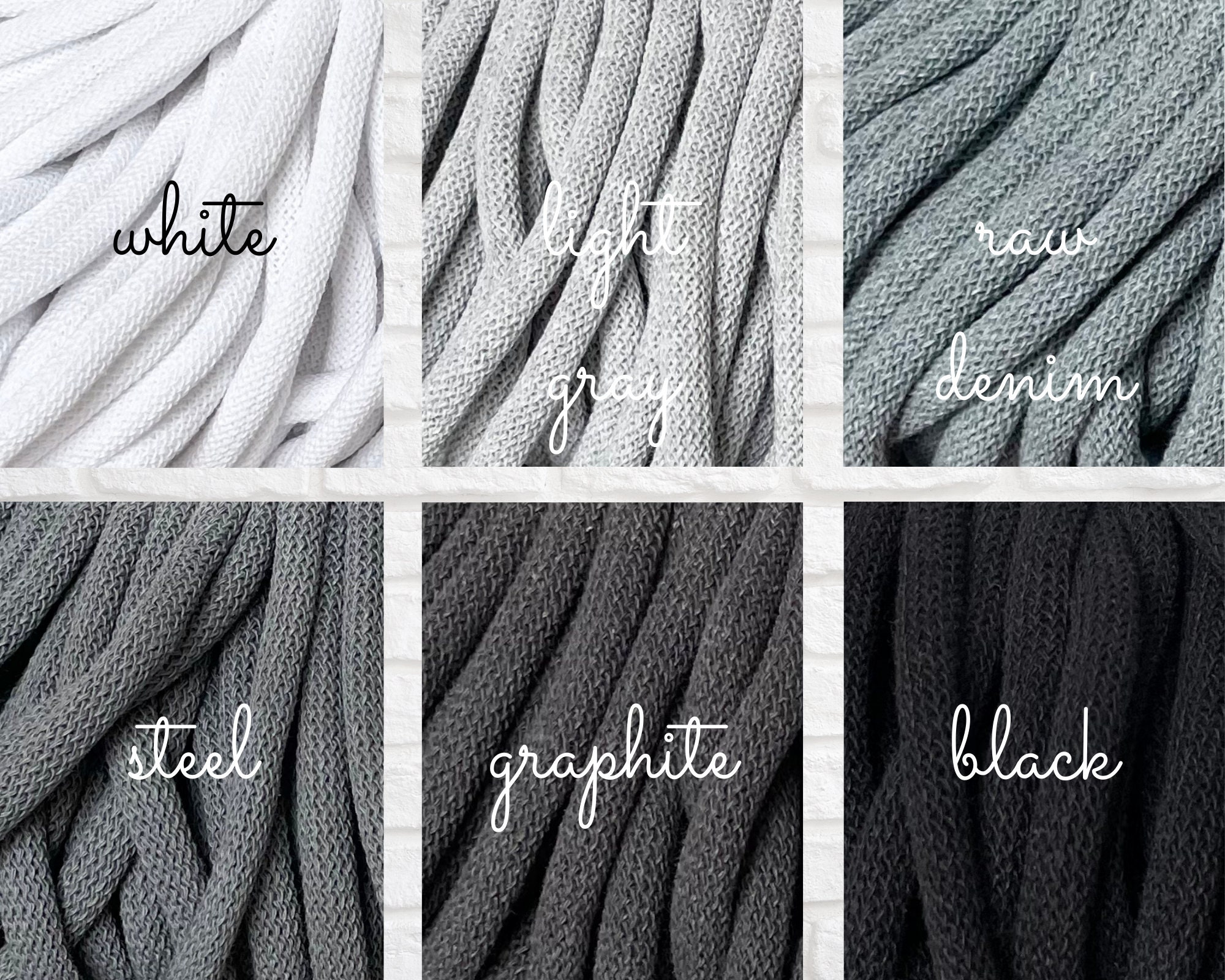 BOBBINY braided COTTON CORD 9mm 100 m 108 yards macrame cord