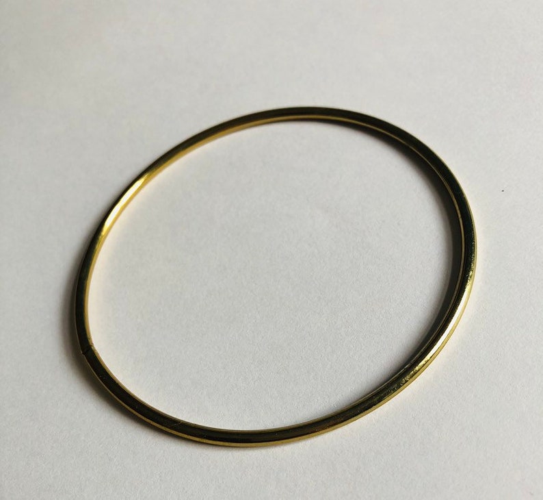 Dreamcatcher hoop gold 6 cm dream catcher brass plated ring macrame metal hoop at 2,3 inch