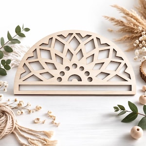 Hölzerner Makramee-Rahmen für Serviettenmuster, Boho Makramee-Rahmen, Lotus-Webrahmen, Makramee-Rohlinge, Wandbehang Boho-Rahmen für Makramee,