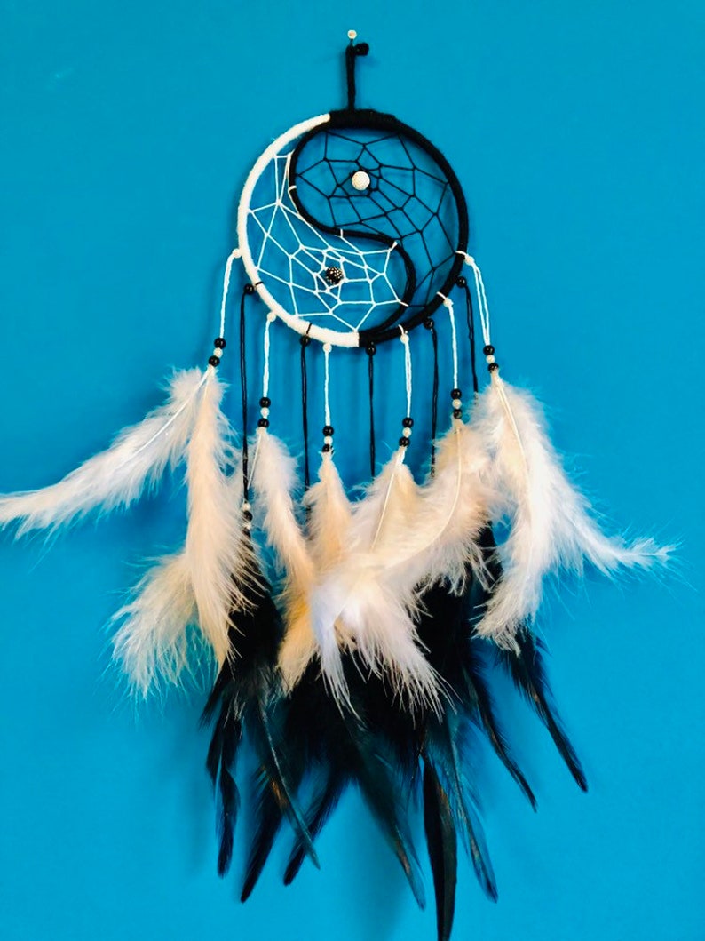 Yin Yang Dreams Catcher Dream Catcher Wall Hanging Etsy