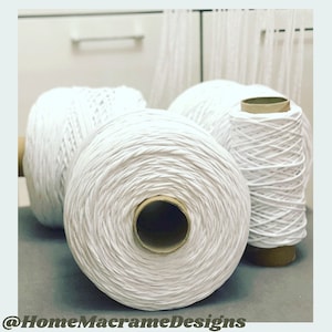 800 m 3 MM weiße Kordel Baumwolle, Makramee, Yarg Makramee, Makramee Seil, Multi Color, 864 yards chunky Garn,