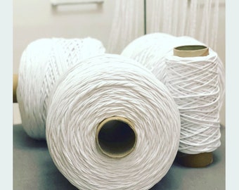 800 m 3 MM White Cord cotton, macrame, yarg macrame, macrame rope, Multi Color, 864 yards chunky yarn,