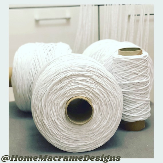 Macrame Cord Skeins, Cotton Yarn, 4 mm Single Strand - 50, 100 feet, Chunky  Yarn, Macrame Supplies, Craft Yarn, Cotton Cord / Twine / Rope