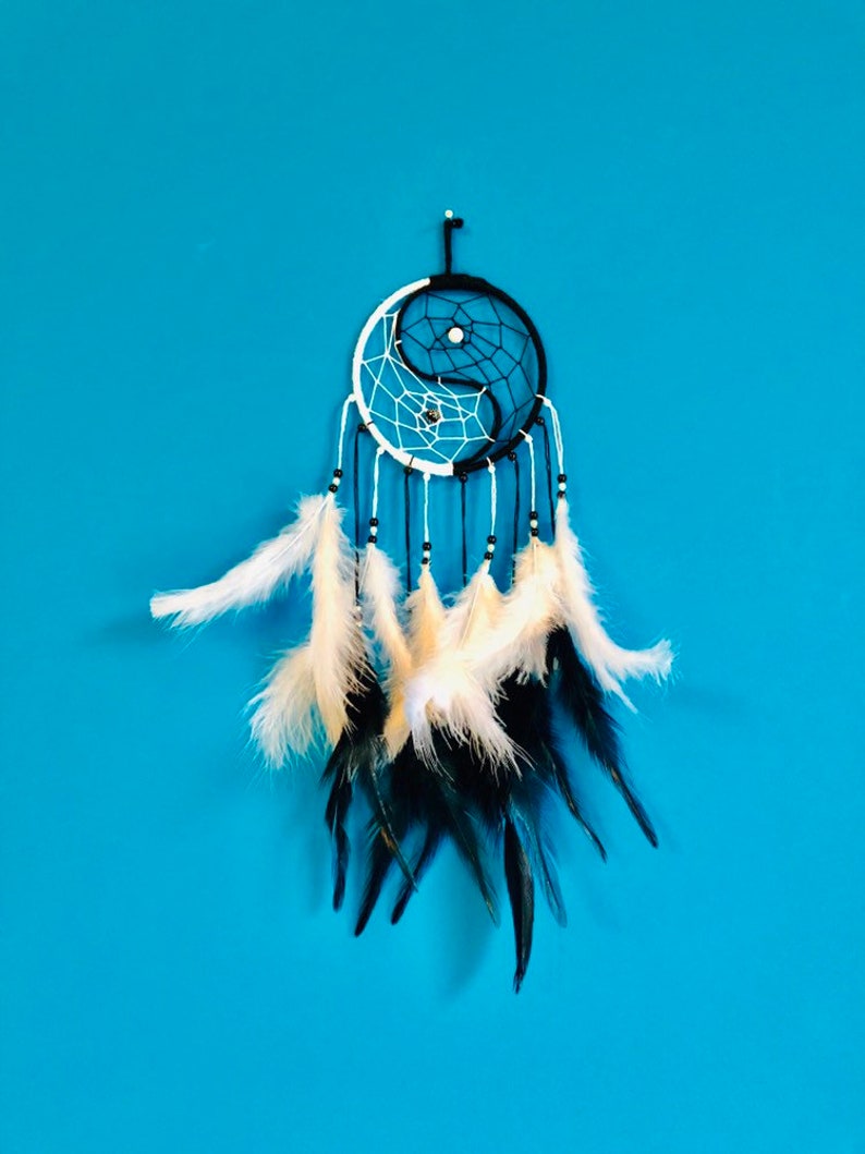 Yin Yang Dreams Catcher Dream Catcher Wall Hanging Etsy