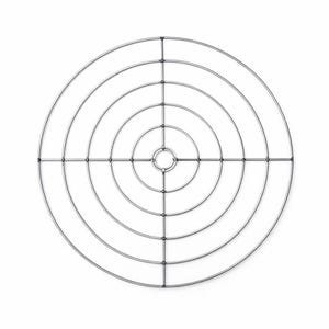 Lampenkapframe 60 cm – ruw metaaldraad, lampenkapvoet zelf, past op E27-aansluiting, klaar om te schilderen