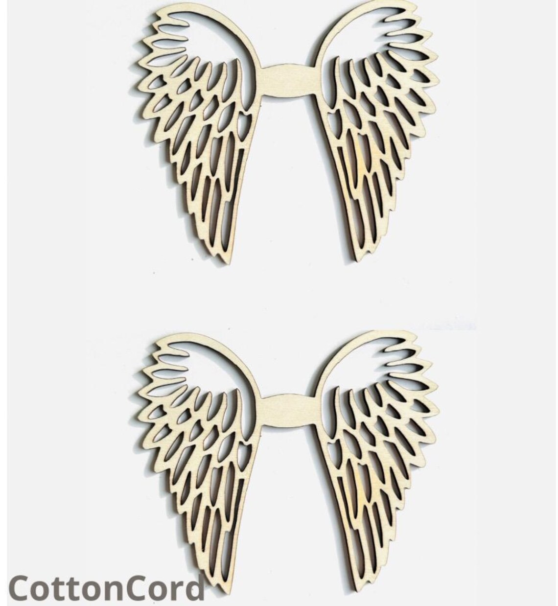 Macrame Angel Wings Base – Wooden Craft Blank – 11.5 Cm or 6 Cm – DIY ...