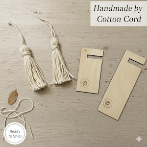 Herramienta para hacer borlas de madera – Plantilla para borlas de macramé – Herramienta para hacer flecos DIY – Herramienta para llaveros, bolsos y decoración bohemia