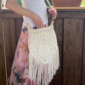 Boho bag, hippie bag, festival bag , crochet bag, cross body bag, bag,