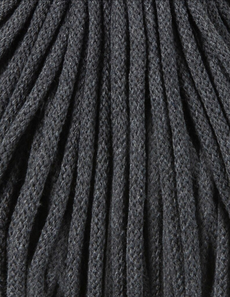 5 mm \u017bELAZO SZARY Cord cotton 100 m macrame Multi Color 100m 108 yards Bobbiny macrame rope yarn macrame chunky yarn
