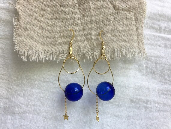 Real Shell Transparent Earrings Jewellery Drop dangle hook handmade New