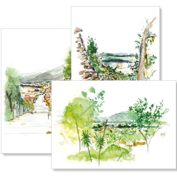 Cartes aquarelle - Chiapas (Mexique)