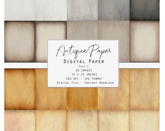 Digital Download Printable Antique Parchment Paper