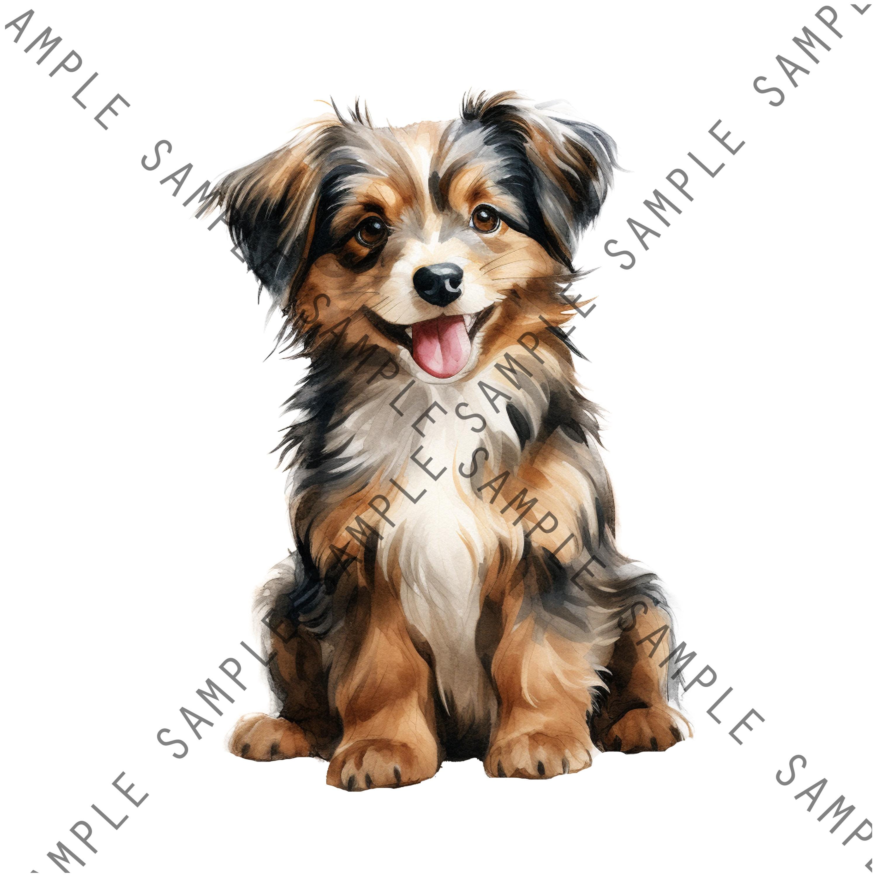 60 Watercolor Dog Clipart Bundle , Dog Breeds PNG File,cute Dogs ...