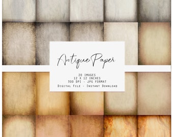Digital Download Printable Antique Parchment Paper