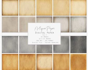 Digital Download Printable Antique Parchment Paper