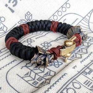SAMURAI, paracord 550. Set for weaving a bracelet from paracord.  DIY gift.  Do it yourself.
