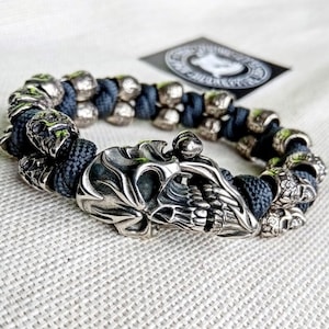 Paracord Skull Bracelet Tutorial: Celtic Knot Weaving (PDF Pattern)