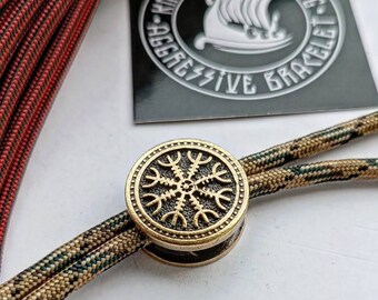 HORROR HELMET. Bead for Bracelet. Viking Jewelry. Norse mythology. Paracord bracelet.