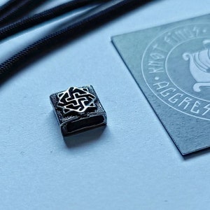 VALKYRIE Steel beads for paracord  , viking jewelry, Norse mythology. Beads for weaving a bracelet and necklace.