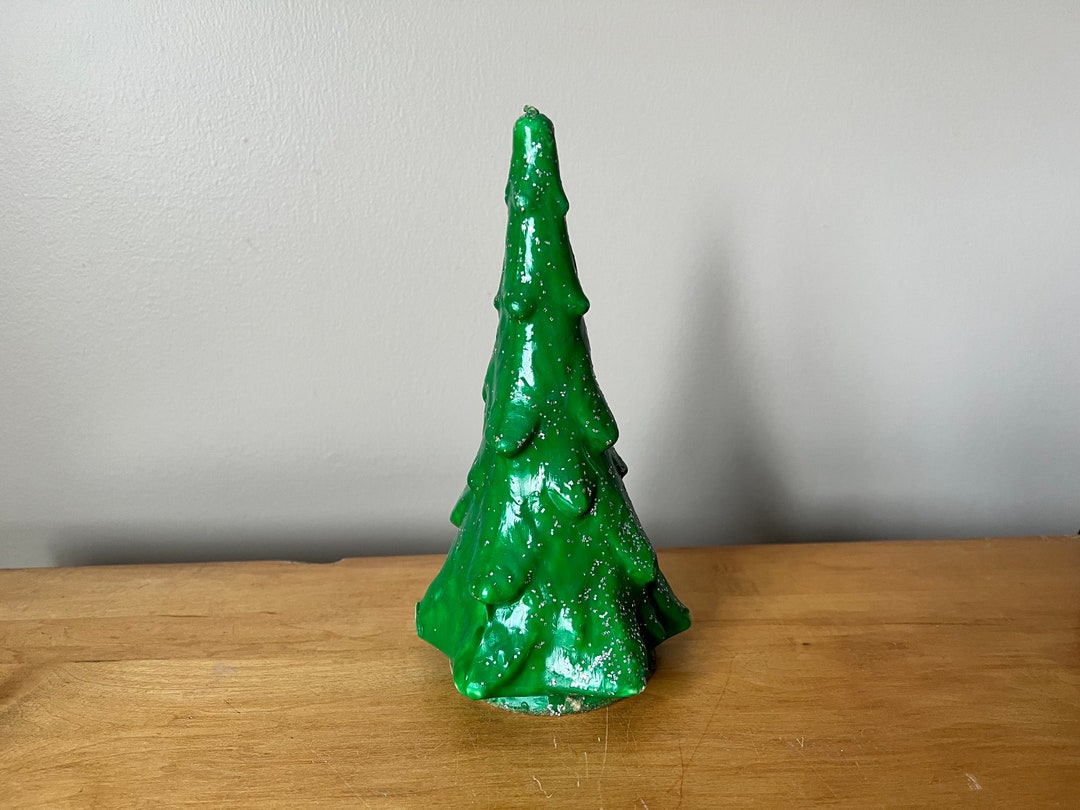 Vintage Gurley Large Christmas Tree Candle Green Christmas Etsy