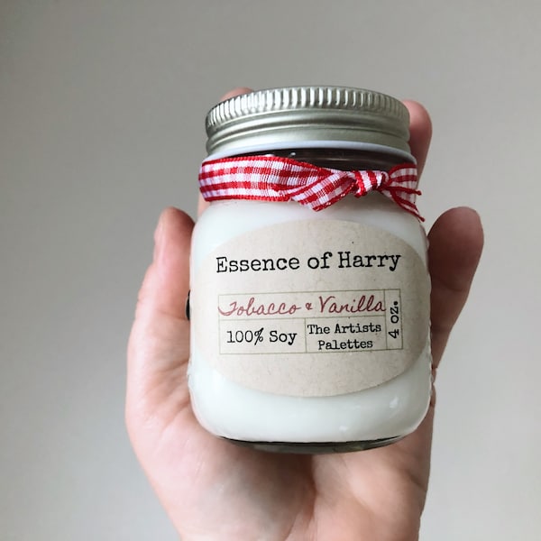 Tobacco and Vanilla Candle | Essence of Harry | Luxury Handmade Soy Candle