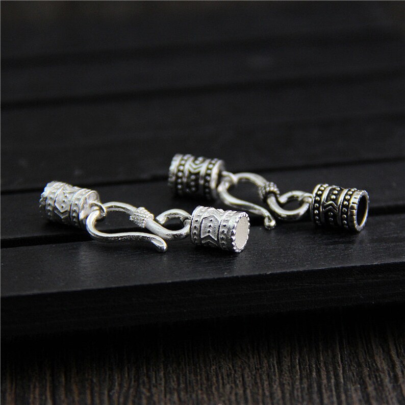 S925 silver jewelry hook clasps connector necklace bracelet DIY making