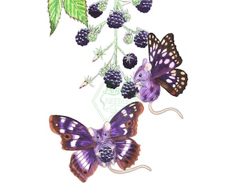 Fluttermice Print - A4